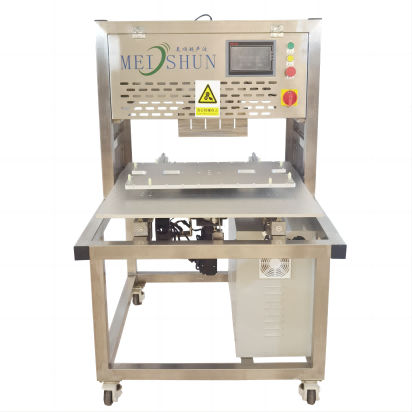Cortadora de pasteles por ultrasonidos - HDMS-DJB300 - Handan City Meishun Machinery Co.,Ltd - rectangular / redonda / automática