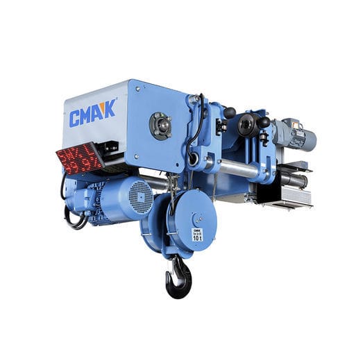 Polipasto de cable eléctrico - NXS Series - CMAK Crane Systems - de riel doble / para uso intensivo / 400V