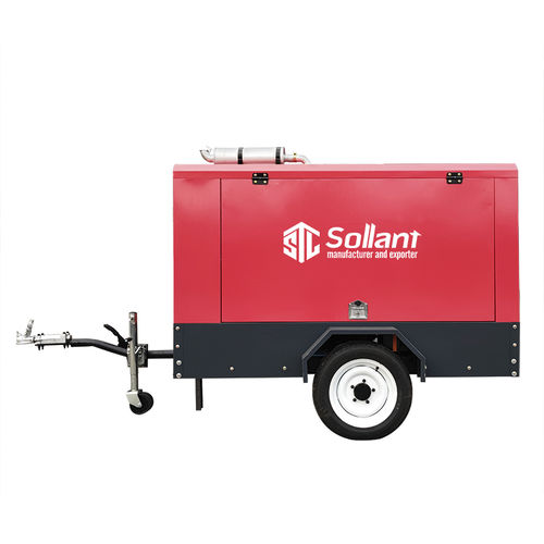 Compresor de 2 tornillos - SLTDP-70 - Shanghai Sollant Energy Saving Technology Co., Ltd - de aire / con motor diésel / móvil