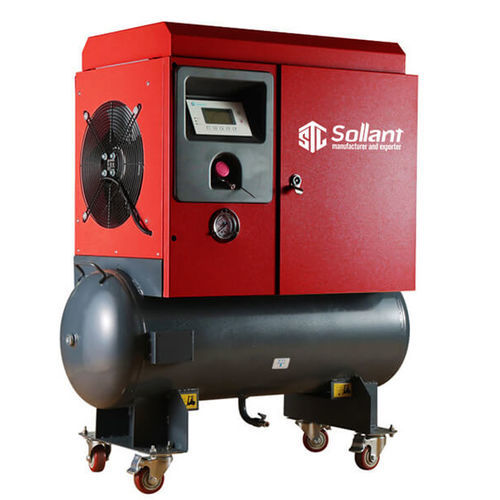 Compresor de tornillo - SLTS series - Shanghai Sollant Energy Saving Technology Co., Ltd - de aire / con motor eléctrico / móvil