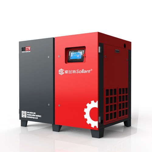Compresor de tornillo - Shanghai Sollant Energy Saving Technology Co., Ltd - de aire / con motor eléctrico / estacionario