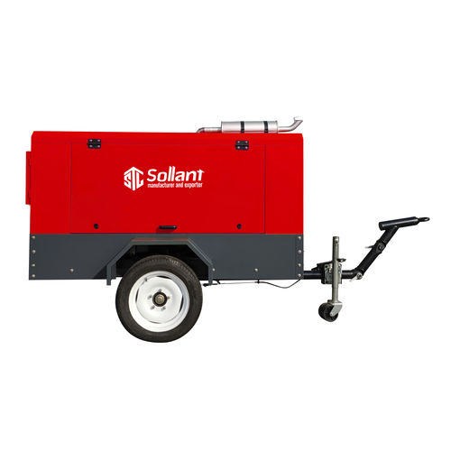 Compresor portátil - SLTDP-10/8 - Shanghai Sollant Energy Saving Technology Co., Ltd - de tornillo / de aire / con motores diésel