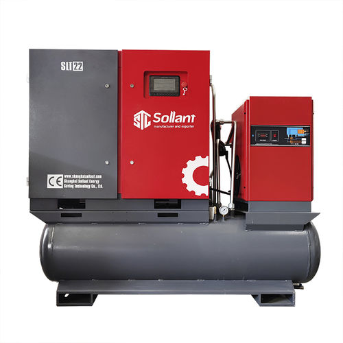 Compresor de tornillo - SLTI-7.5V - Shanghai Sollant Energy Saving Technology Co., Ltd - de aire / eléctrico / estacionario