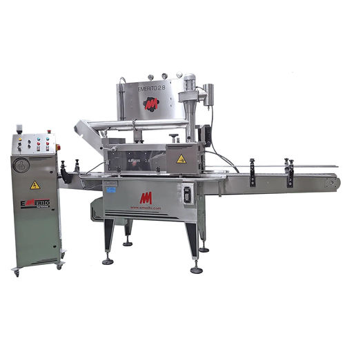 Encapsuladora lineal - Emerito 2.8 M2 - Emerito S.L. - totalmente automática / para cápsulas Twist / para botellas PET