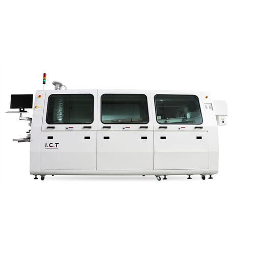 Máquina de soldadura blanda por ola - Acrab 350 - Dongguan ICT Technology Co.,Ltd - por refusión / automática / controlada por PC