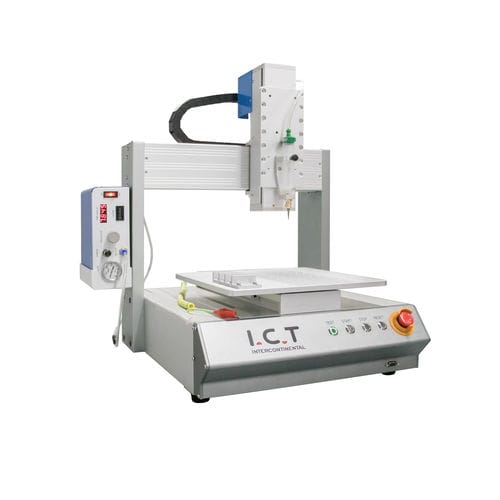 Máquina para aplicación de cola de mesa - I.C.T-S series - Dongguan ICT Technology Co.,Ltd - para la industria electrónica / para la industria de los semiconductores