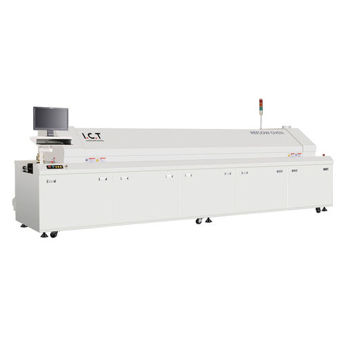 Máquina de soldadura blanda por refusión - L series - Dongguan ICT Technology Co.,Ltd - controlada por PC / para PCB / 10 zonas