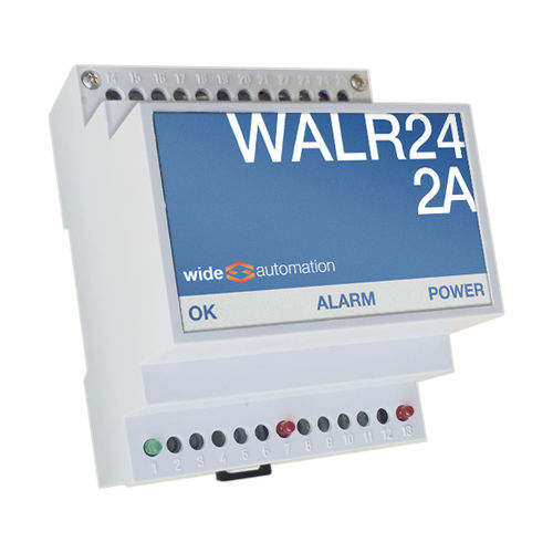 Unidad de control de seguridad - WALR24/2A - WIDE Automation - en riel DIN