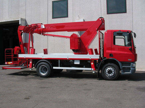 Cesta elevadora montada en tractor - SCJ16 - Safi Group srl - montada sobre camión / electrohidráulica / para la agricultura