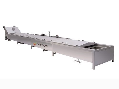 Escaldador de hortalizas - Zibo Unique Machinery Co., Ltd. - para frutas / para la industria alimentaria / horizontal