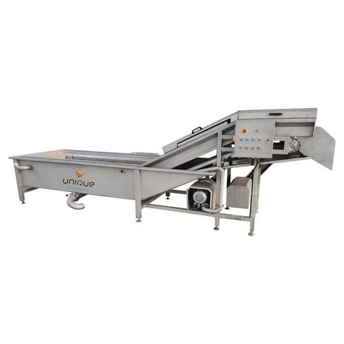 Lavadora de verduras - QPQX5000 - Zibo Unique Machinery Co., Ltd. - automática / de pulverización