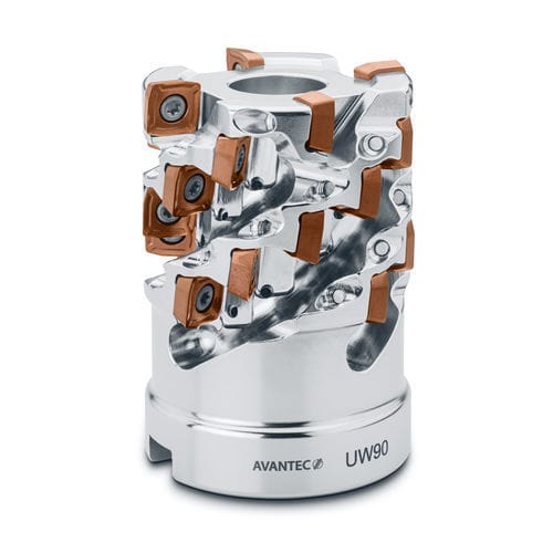 Fresa tipo erizo - UW90 - Avantec Zerspantechnik GmbH - de dos cortes / de plaquita / para acero inoxidable