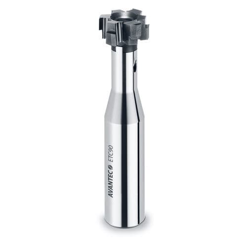 Fresa para ranuras en T - ETC90 - Avantec Zerspantechnik GmbH - de plaquitas intercambiables / para hierro fundido / para acero