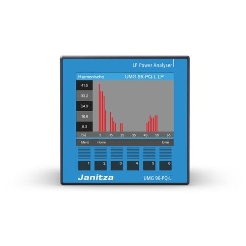 Aparato de vigilancia de calidad de la energía - UMG 96-PQ-L-LP - Janitza electronics GmbH - de temperatura / de la corriente residual / de medición