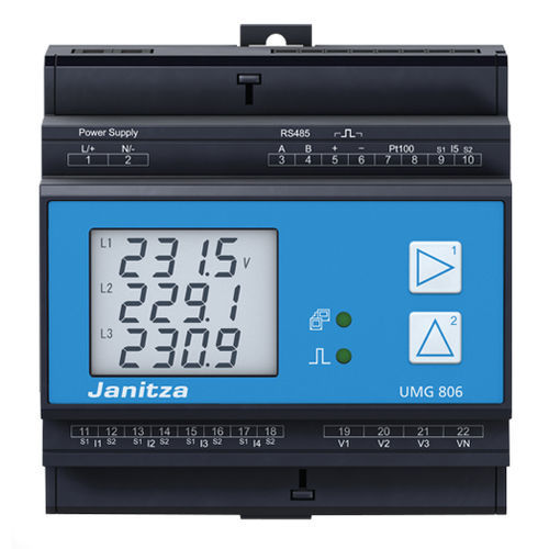 Aparato de vigilancia de medición - UMG 806 - Janitza electronics GmbH - de la corriente residual / de calidad de la energía / modular