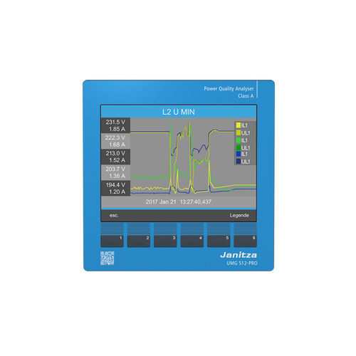 Aparato de vigilancia de medición - UMG 512-PRO - Janitza electronics GmbH - de calidad de la energía / digital