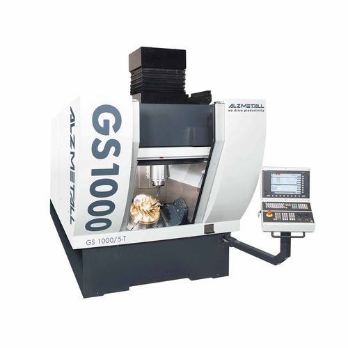 Centro de mecanizado CNC 3 ejes - GS 1000/5-T - Alzmetall - vertical / de pórtico / con mesa rotativa