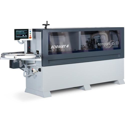Máquina de colocación de tapacantos para paneles - tempora F400 45.03 - Felder Group - con aplicador de cola