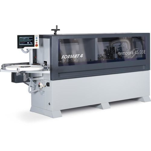Máquina de colocación de tapacantos automática - tempora F400 45.03E - Felder Group - para paneles / con aplicador de cola / con aplicador de cola caliente
