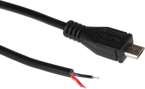 Cable eléctrico de alimentación - K-1472 - Joy-It - micro USB / negro