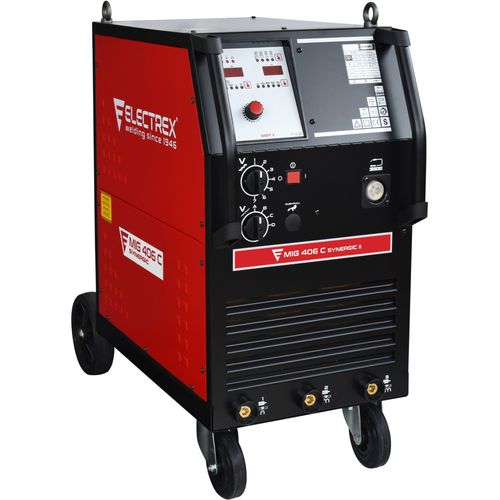 Soldadora MIG-MAG - 406 C SYNERGIC II - electrex - trifásica / para acero / para acero inoxidable