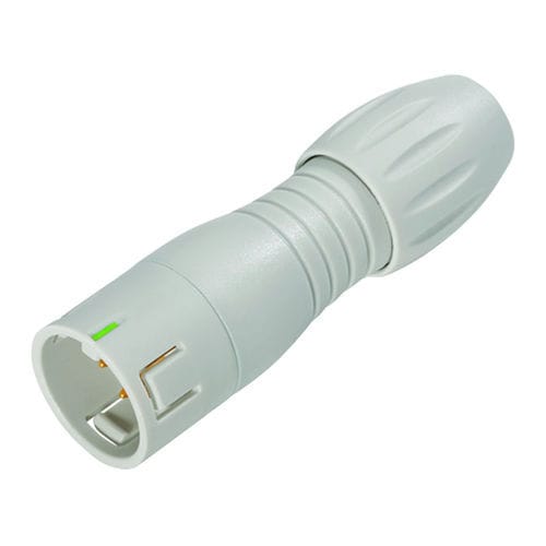 Conector de alimentación eléctrica - 99 9105 403 03 - binder USA - macho / de bloqueo / de soldar