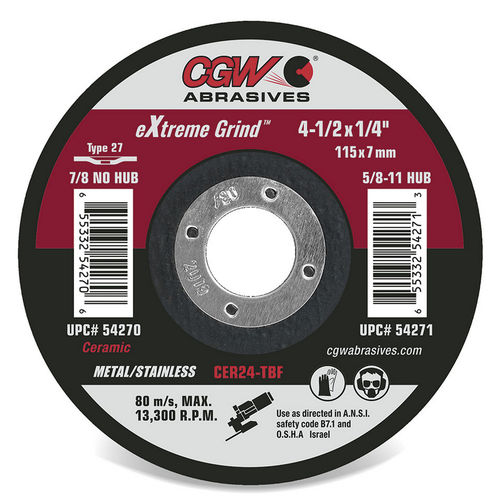 Muela cilíndrica - eXtreme  - CGW Abrasives - de rectificado / de cerámica