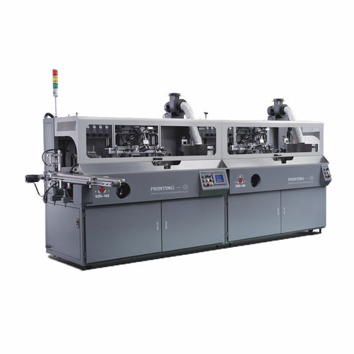 Máquina de serigrafia automática - 102-2C - Shenzhen xinzhong plastic - de 2 colores / para botellas de plástico / para tazas de plástico
