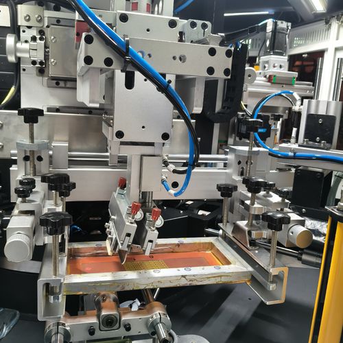 Máquina de serigrafia automática - G2S-2C1D - Shenzhen xinzhong plastic - de 2 colores / monocroma / con sistema de polimerización por UV