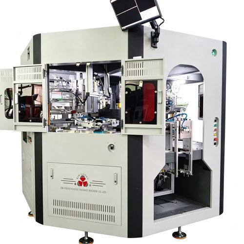 Máquina de dorado en caliente para botellas de vidrio - RZ-106 - Shenzhen xinzhong plastic - con alimentación automática
