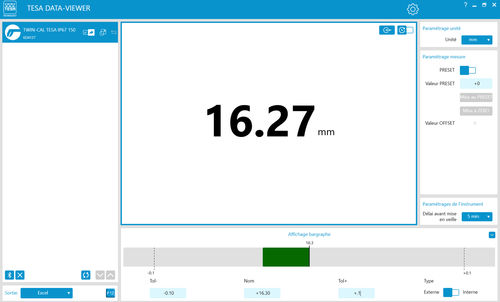 Software de interfaz - DATA-VIEWER - TESA Technology - de medición / para informes / de creación