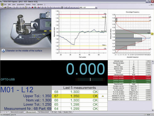 Software de estadística - STAT-EXPRESS - TESA Technology - de medición / de mando / de cálculos