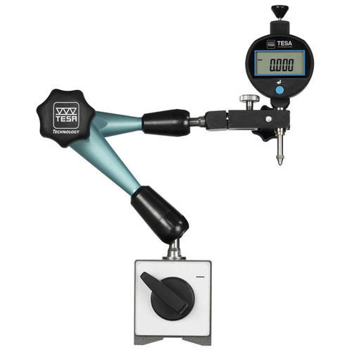 Soporte de comparador con base magnética conmutable - 0163906 series - TESA Technology - articulado