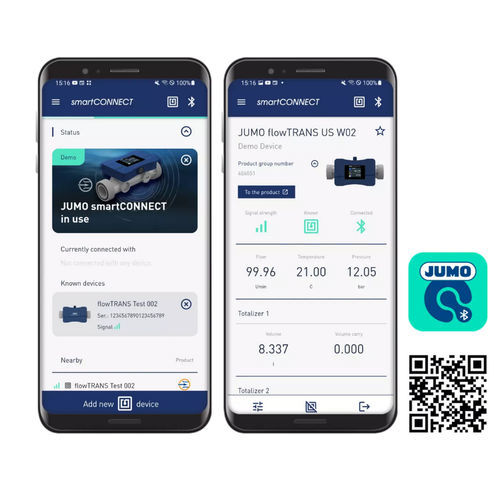 Aplicación móvil configuración - smartCONNECT - JUMO Process Control, Inc. - de control de acceso / de proceso / Androïd
