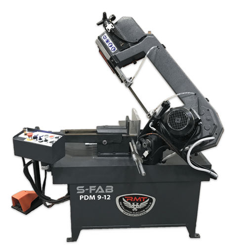Sierra de cinta - S-FAB PDM 9-12 - Revolution Machine Tools - para metales / semiautomática / ingletadora doble