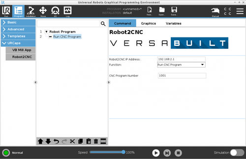 Interfaz Ethernet - Robot2CNC Basic Edition - VersaBuilt Robotics - industrial