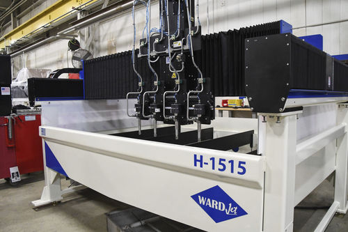 Sistema de corte con chorro de agua - H-1515 - WARDJet Waterjets - para aplicaciones industriales / trifásico / manual
