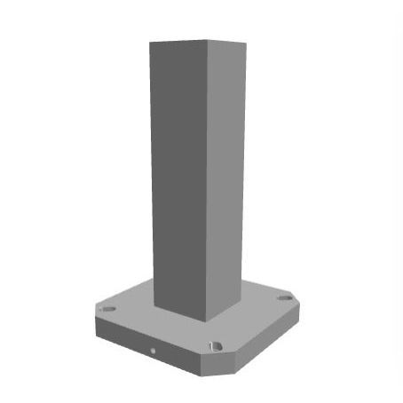 Columna de fijación de hierro fundido - BP07-400400-0626 - TombstoneCity
