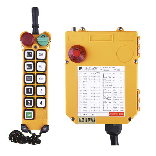 Radiomando - F24-10D - Nanjing Xiading Electronic Technology Co., Ltd. - con botones / industrial / para grúas
