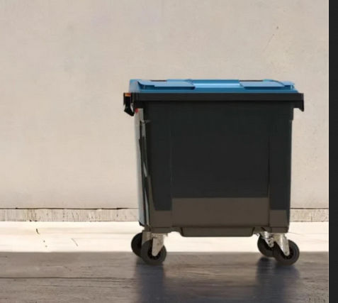 Cubo de basura de polietileno - I-COMPACT - de residuos industriales / para residuos domésticos / para residuos urbanos