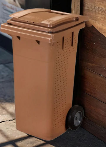 Cubo de basura de plástico - I-COMPACT - de residuos orgánicos / con 2 ruedas / 4 ruedas