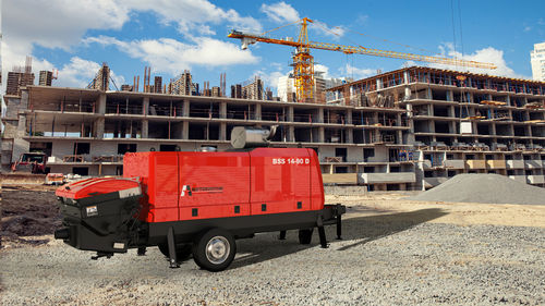 Bomba para hormigón móvil - BSS 14-90 D - BETONSTAR MAKINA SANAYI VE TICARET A.S. - para obra