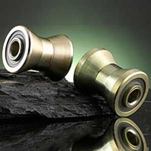 Rodillo guía - Diabolo series - YITONG BEARING - de acero inoxidable / para mataderos / para puerta corredera