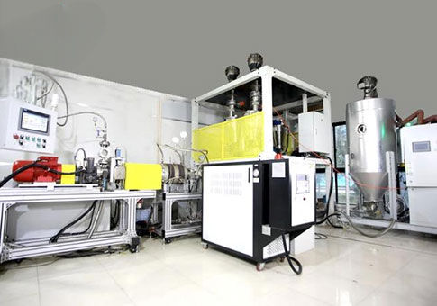 Línea de extrusión de doble tornillo - ETPU  - Feininger (Nanjing) Energy Saving Technology Co., Ltd. - de alto rendimiento / controlada por PLC / para paneles de plástico