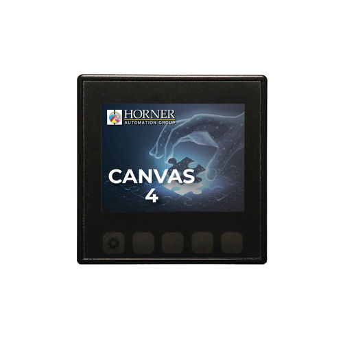 HMI con teclado - Canvas 4 - Horner Automation Group - en riel DIN / 320 x 240 / TFT LCD