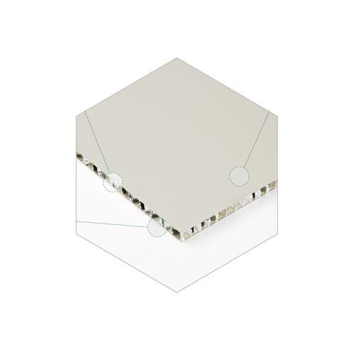 Panel sándwich de nido de abeja - Alucel - cara de acero galvanizado / para pavimento