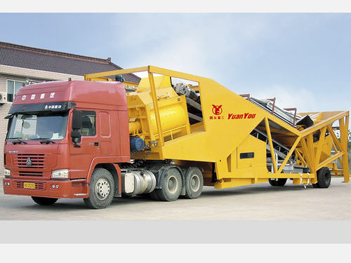 Hormigonera eléctrica - YHZS series - Shandong Yuanyou Heavy Industry Science&Technology Co., Ltd. - móvil / compacta