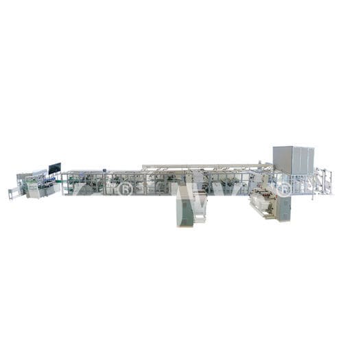 Línea de producción de pañales - JWC-CFD350-SV - Jiangsu Jwc Machinery Co., Ltd. - automática / doblado / para la industria del automóvil