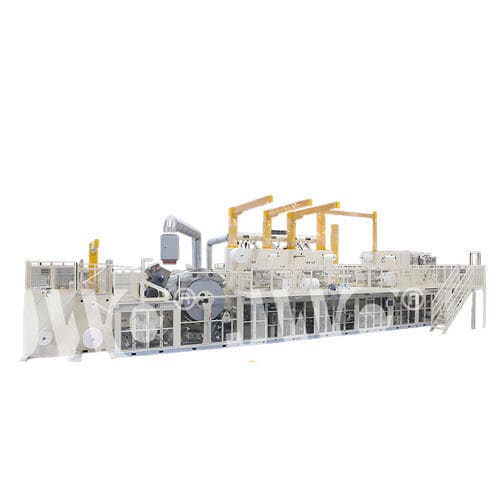 Línea de producción de pañales - JWC-CFD-SV-T - Jiangsu Jwc Machinery Co., Ltd. - automática / flexible / doblado