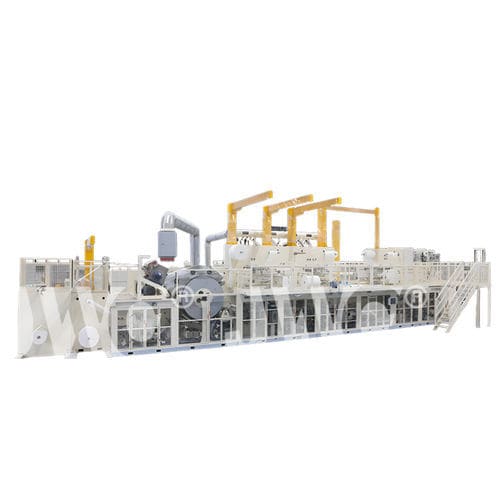 Línea de producción de pañales - JWC-CFD-SV350 - Jiangsu Jwc Machinery Co., Ltd. - automática / doblado / para la industria del automóvil
